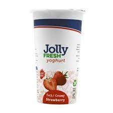 Jolly Fruit Yoghurt Strawberry 500Ml Cup